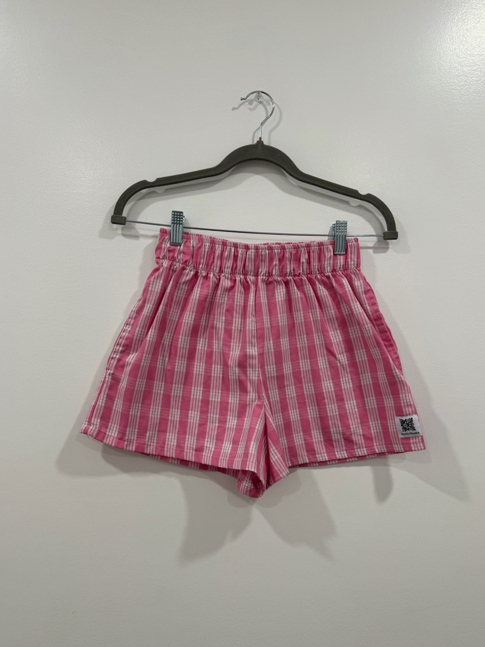 small kahui palaka short in pink
